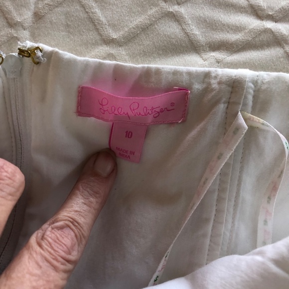 Lilly Pulitzer size 10 strapless dress - Picture 4 of 6